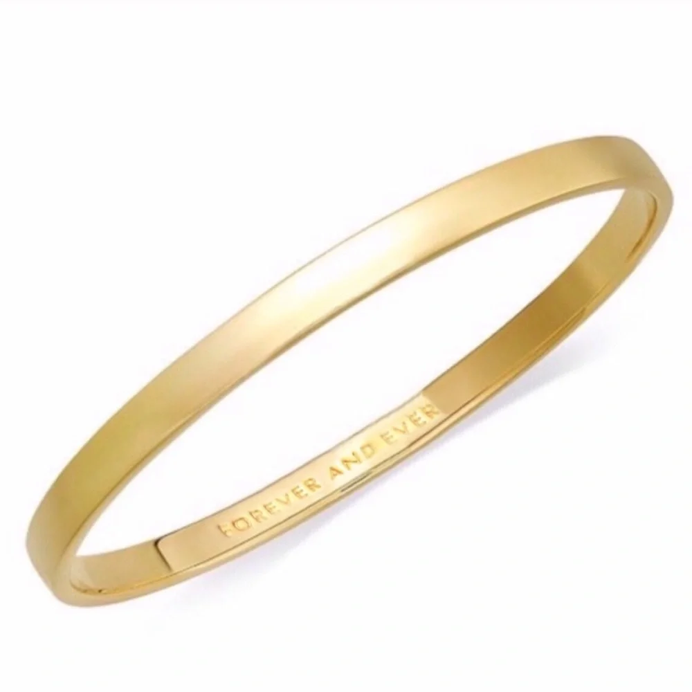 KATE SPADE • Forever And Ever Gold Bangle Bracelet